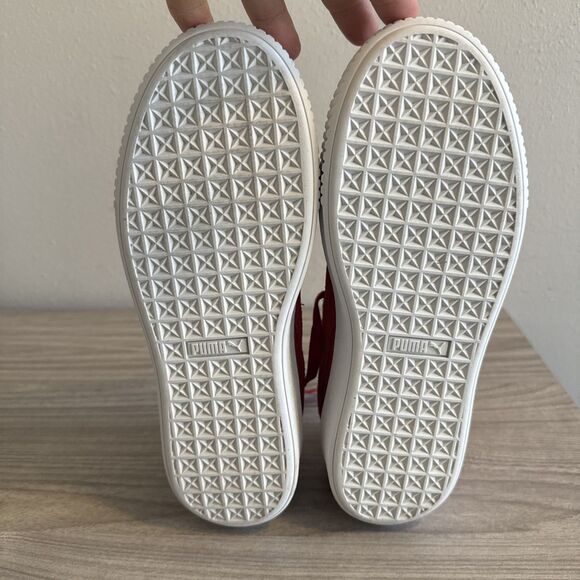 Puma Suede Platform Sneaker Womens Size 9.5 Barbados Cherry 362223-03 - Picture 11 of 11